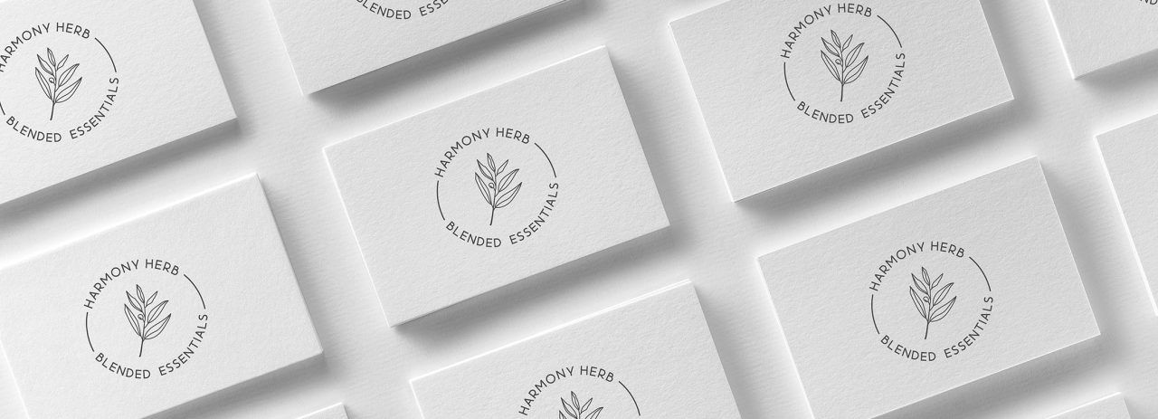 Business-Cards-CottonWhite-HarmonyHerb_PMScolorLR